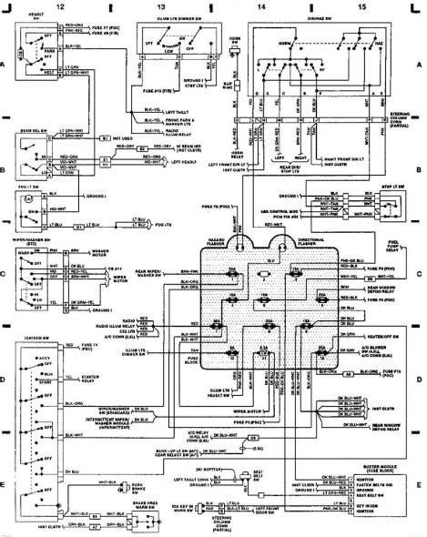 92 jeep wrangler wiring diagram 